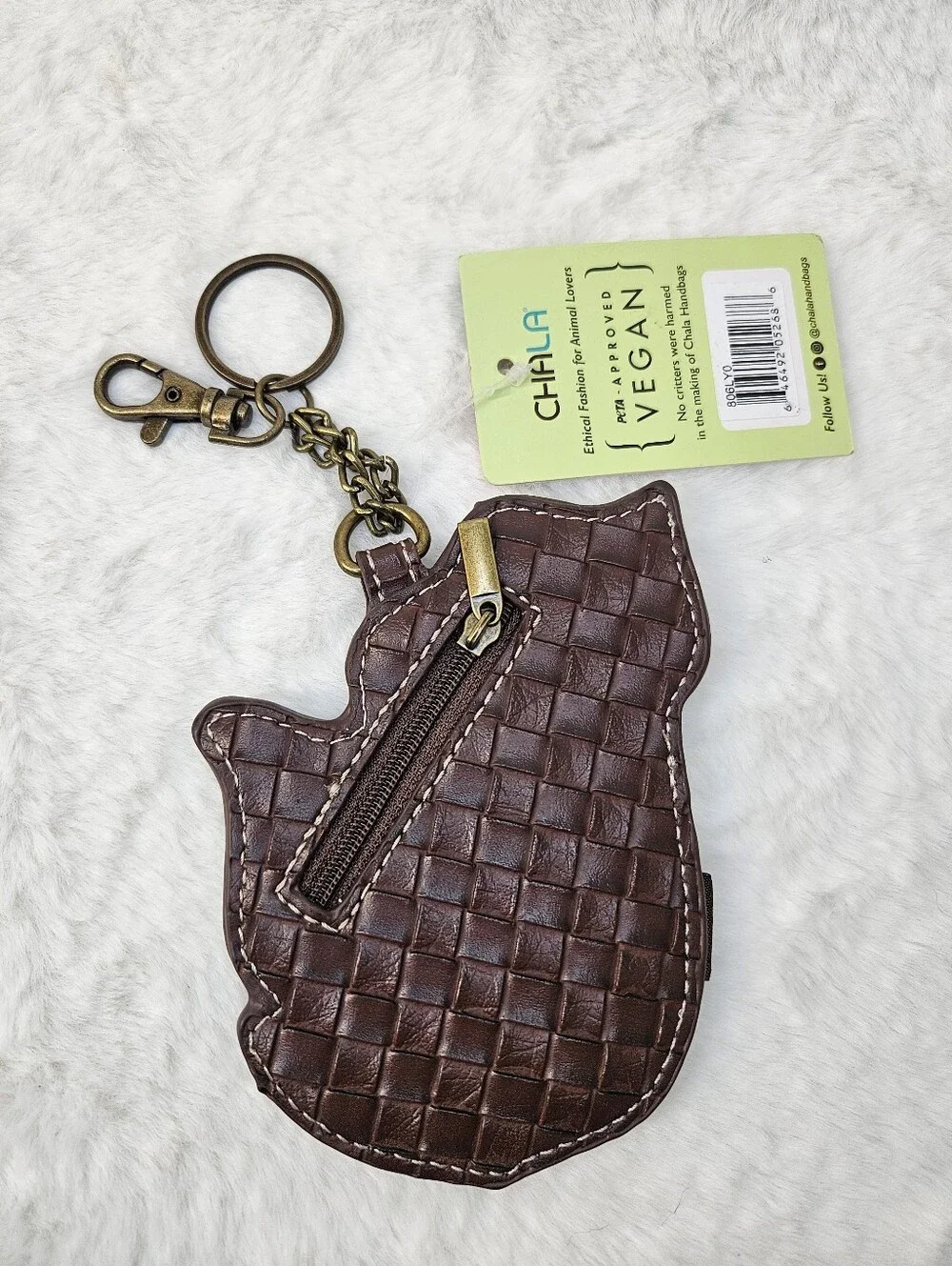 Chala Calla Lily Coin Purse Keychain NWT